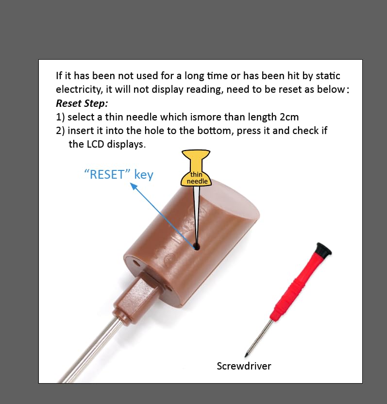 Efeng sonda de acero inoxidable precisa y duradera en cocina profesional.