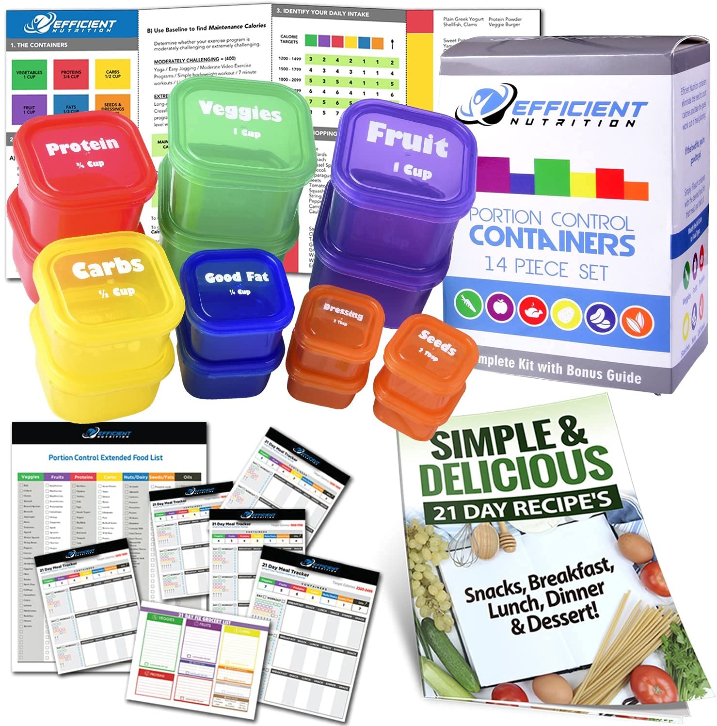 Efficient Nutrition: almacenamiento fácil y compacto para cocina y viaje
