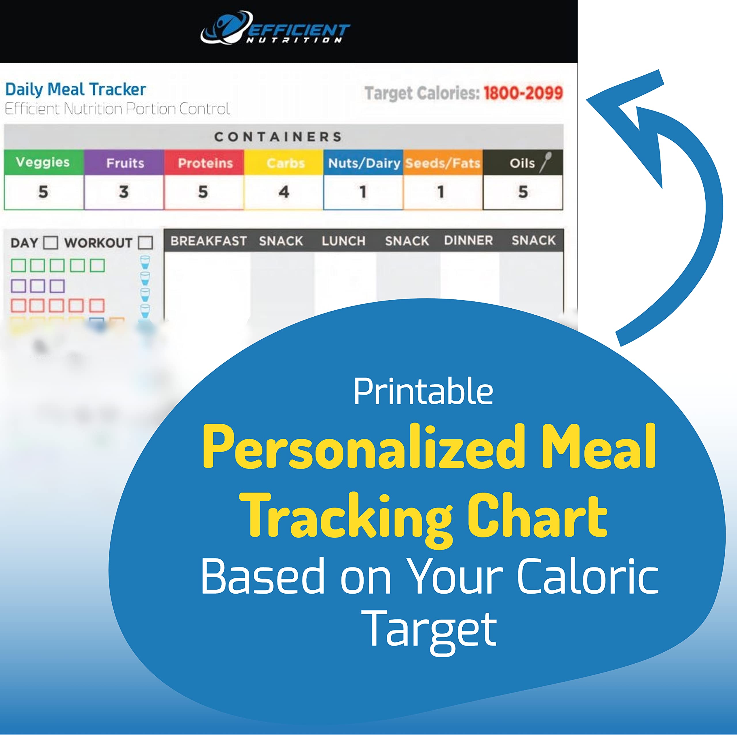 Efficient Nutrition: contenedores durables y apilables para ahorrar espacio
