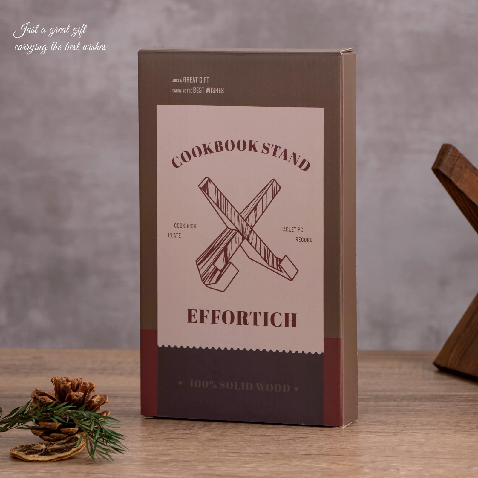 EFFORTICH madera de pino natural, aspecto cálido y duradero