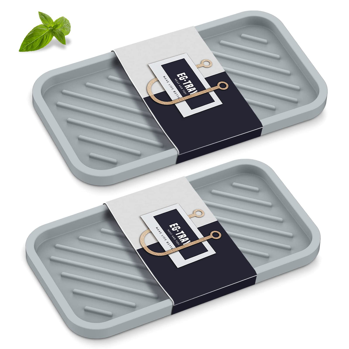 EG-SIPRO Bandeja organizadora para fregadero con borde elevado para derrames controlados.