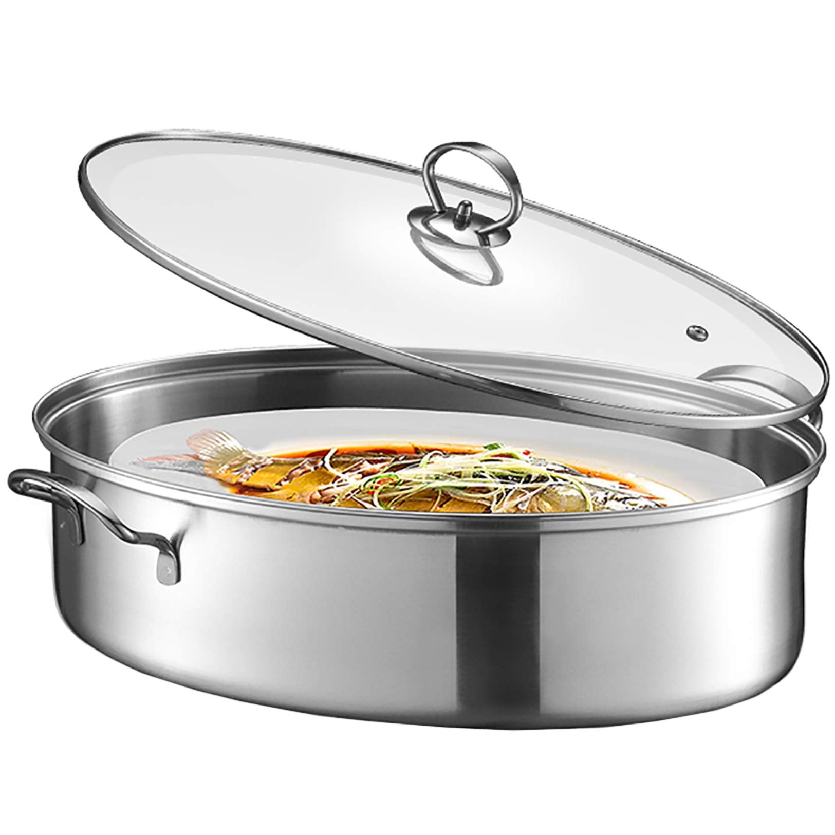Vaporera Eglaf 8Qt: vapor suave para pescado fresco.