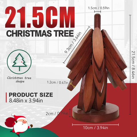 Diseño en árbol para proteger superficies y decorar la mesa.