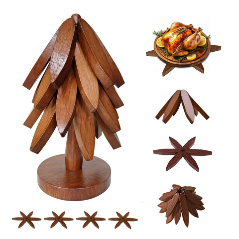 EGO LIFE salvamanteles árbol natural para platos calientes protege superficies.