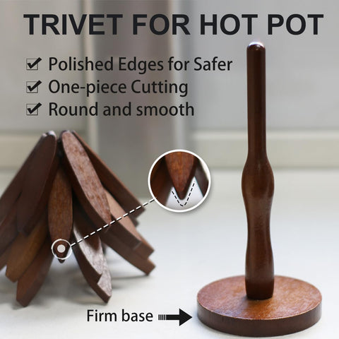 Salvamanteles apto para vidrio, mármol y madera.