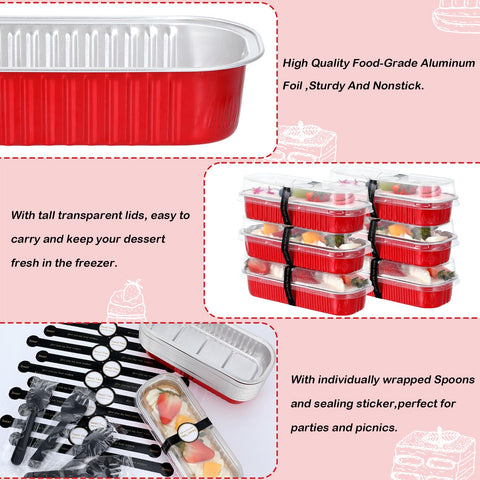 EgticHome cucharas desechables para moldes mini pan, ideal para servir.