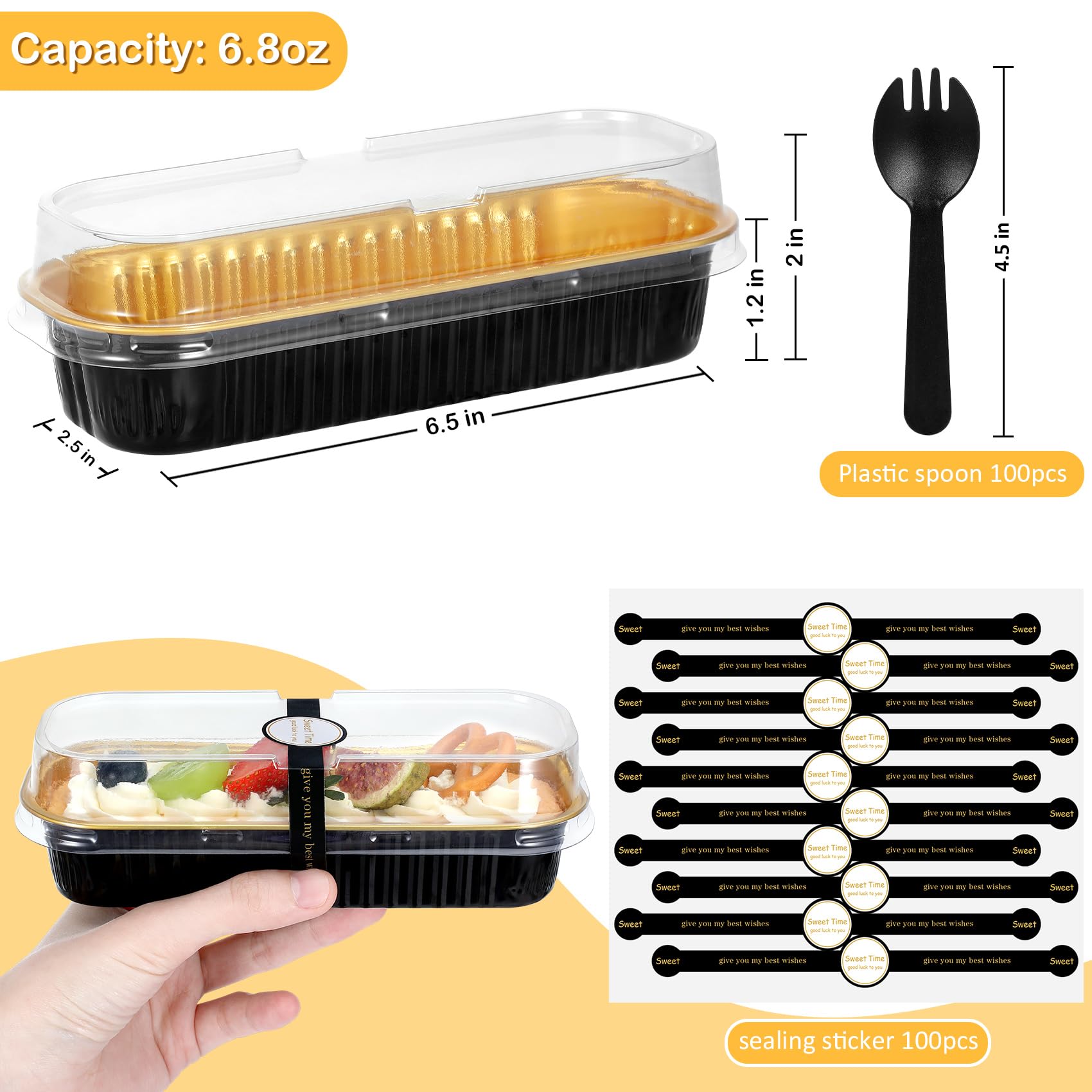 EgticHome tapas transparentes para moldes mini pan permiten ver el contenido.