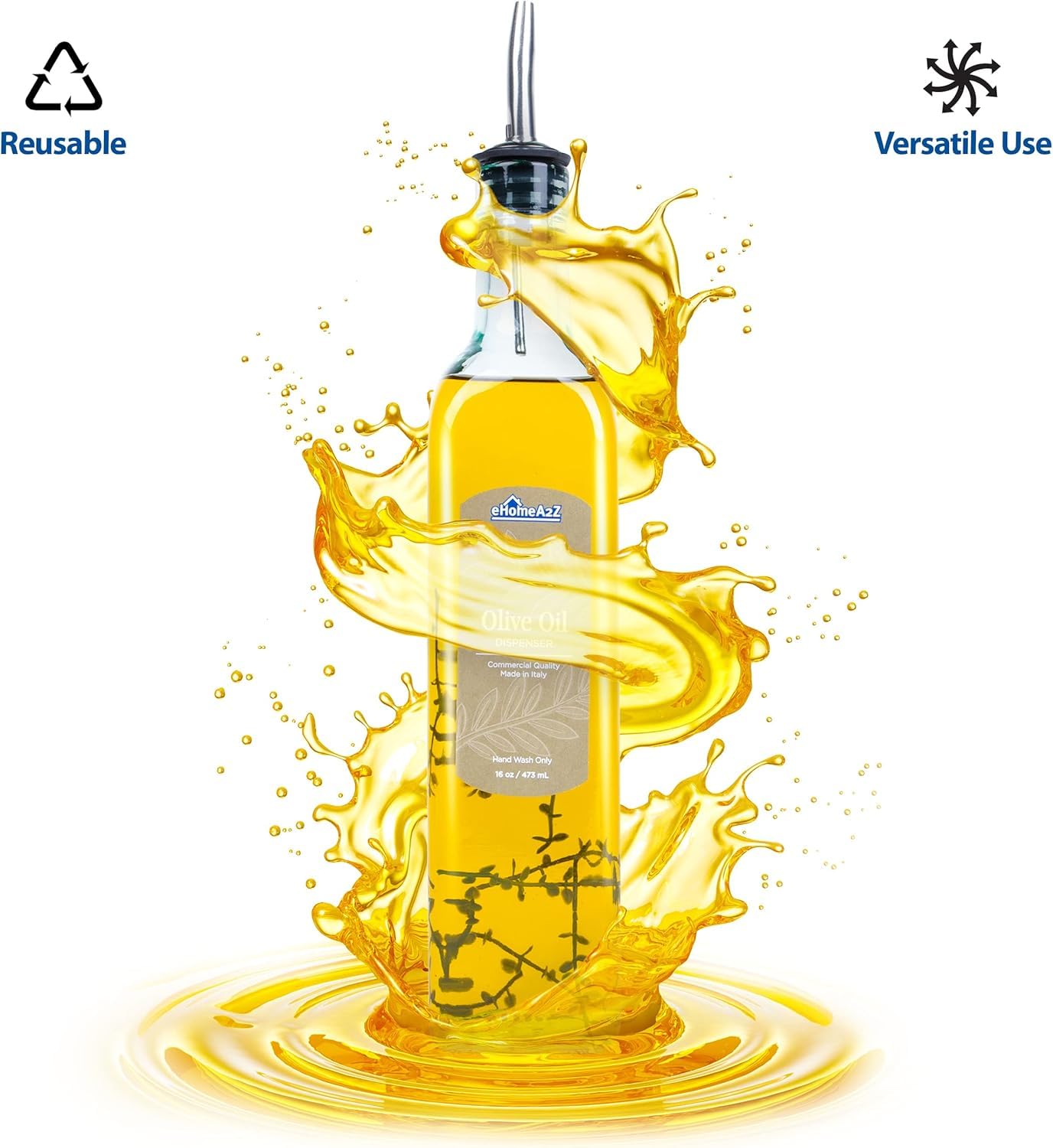 EHOMEA2Z aceitera italiana con vertido sin goteo para flujo estable.