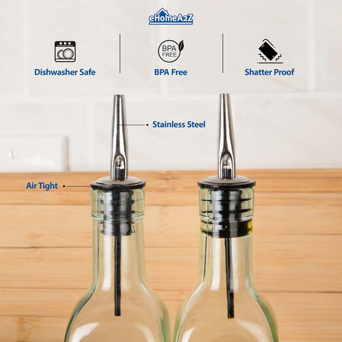 EHOMEA2Z aceitera italiana diseño claro mantiene líquidos frescos y protegidos.