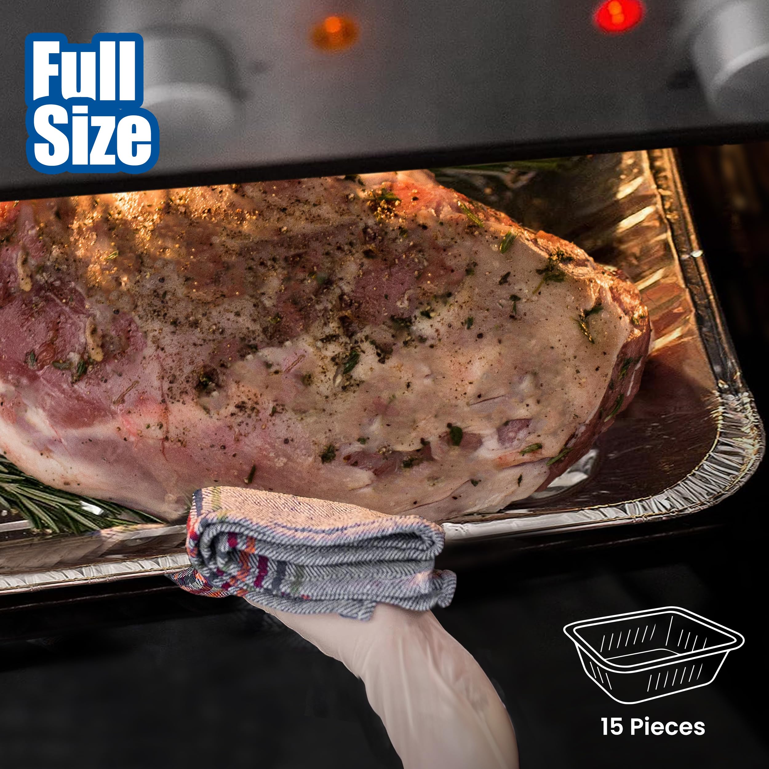 Bandeja de aluminio resistente al calor EHOMEA2Z hasta 500 °F