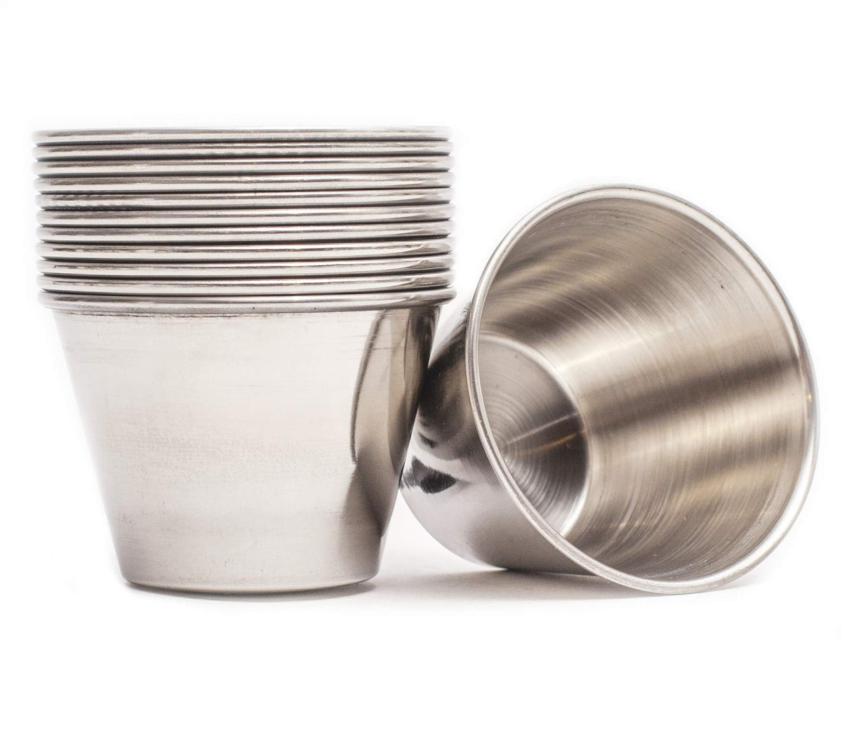 EHOMEA2Z recipiente de metal para condimentos, ideal para servir salsas calientes y frías.