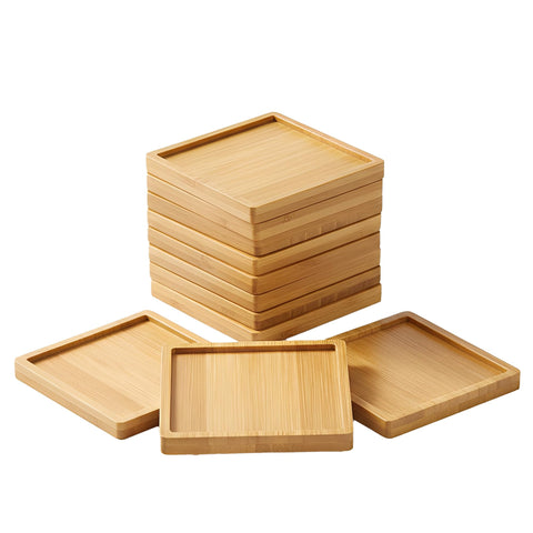EHR posavasos de bambú, base para mosaico, ideal para proyectos de bricolaje.