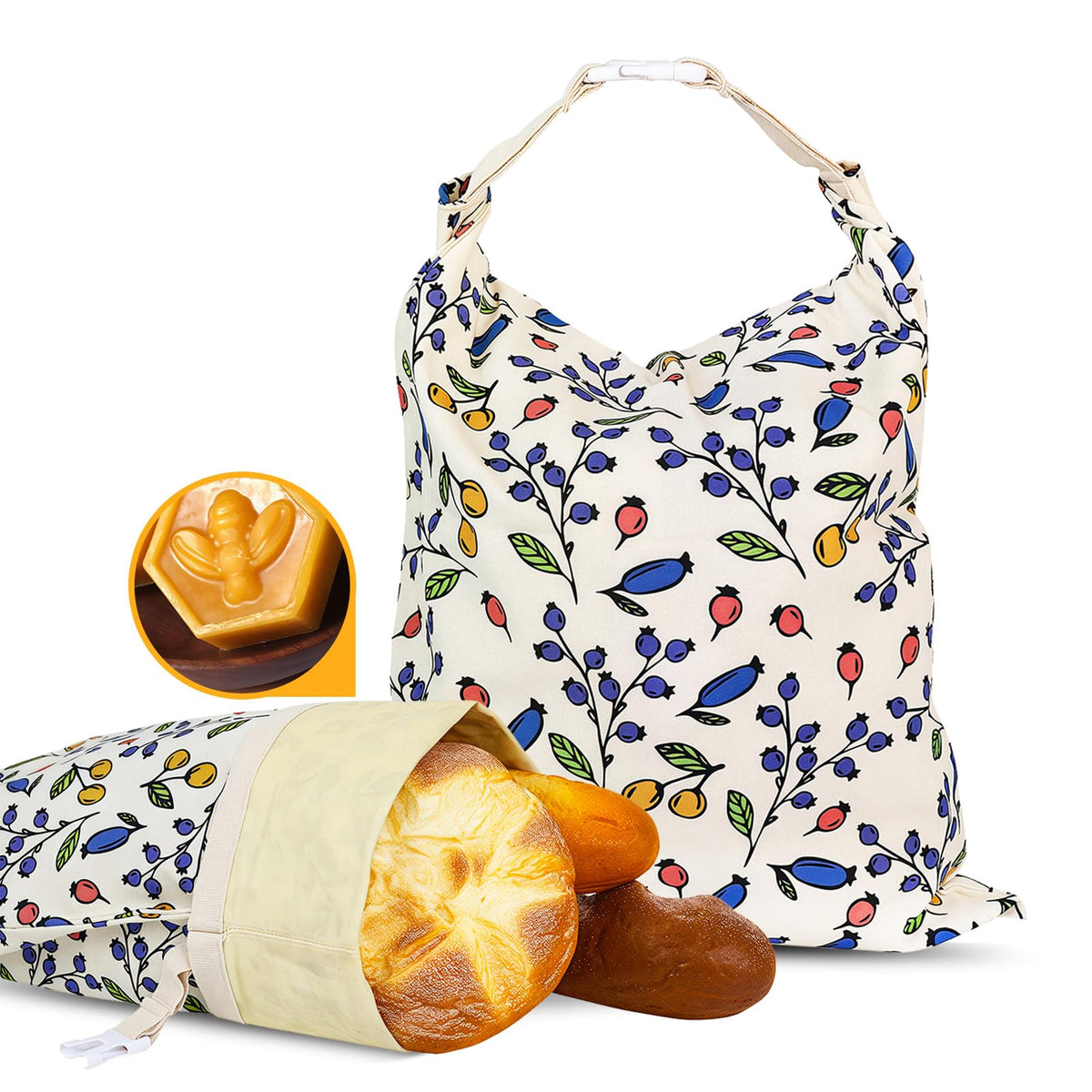 Bolsas EHZYP con cera de abeja para pan casero, tamaño 17x13 pulgadas.