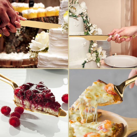 Sirve pasteles y quiches con facilidad con la pala amplia