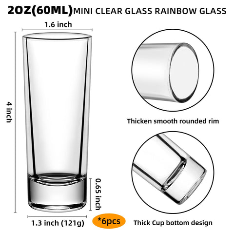 Vaso chupito eispap 2 oz de cristal sin plomo para degustaciones limpias.