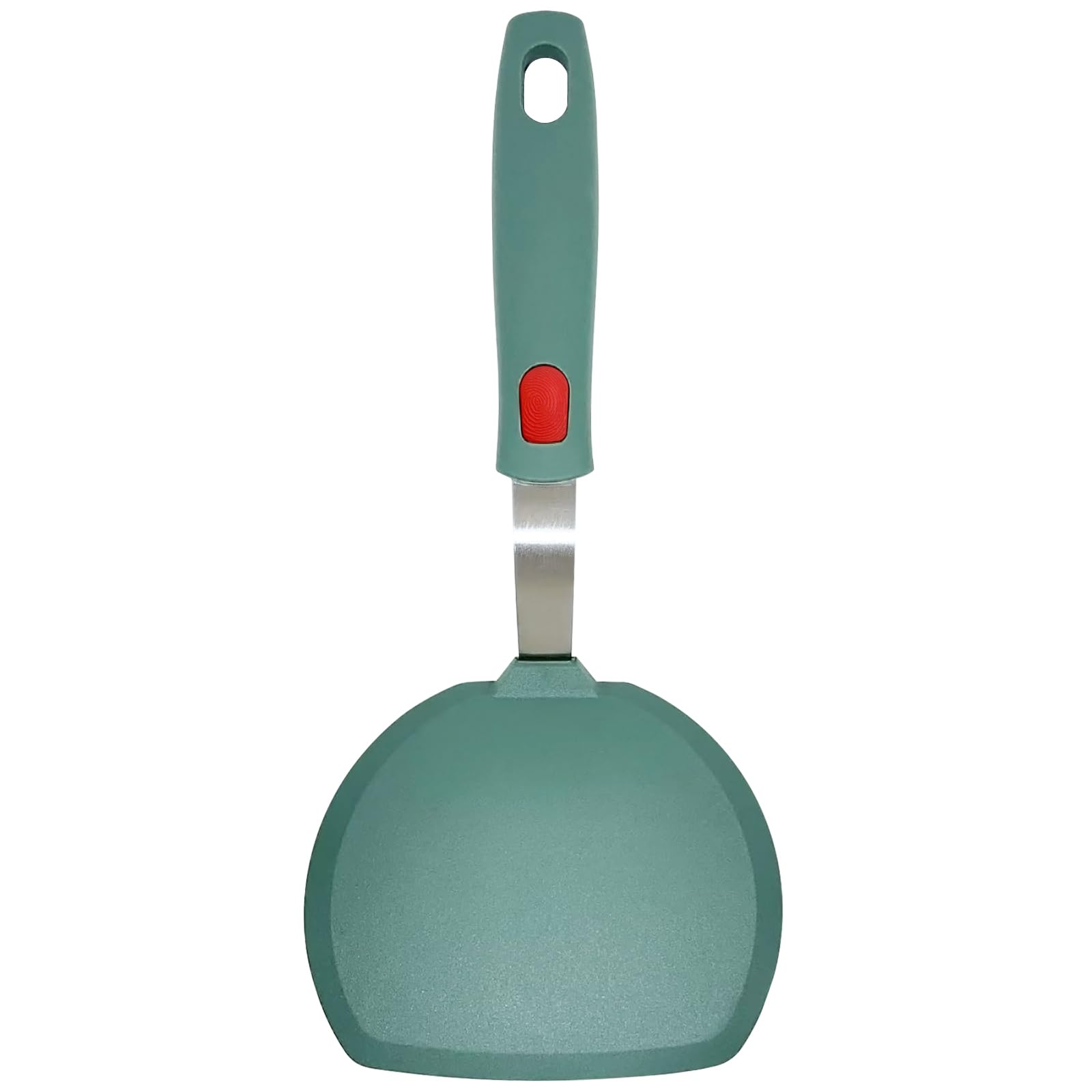 Espátula EJOEXQU con cabeza ancha para sartenes antiadherentes, voltea pancakes con precisión.