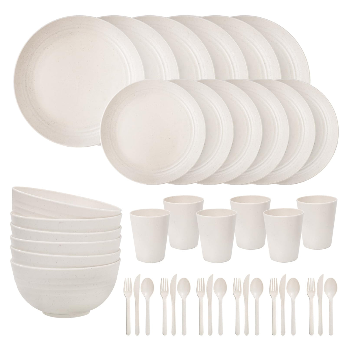 ejonirinjonir EI 42pcs, platos y tazones, ideal para reuniones