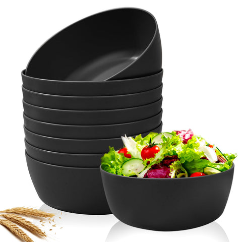 Tazones de trigo ejonirinjonir de 28onzas, duraderos para cereal y ensaladas.