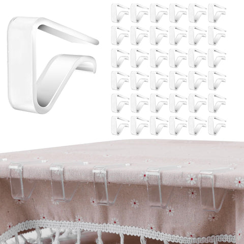 EKAREY clips-mantel-transparente: sujetadores robustos para mantel, ideal para mantener la mesa estable.