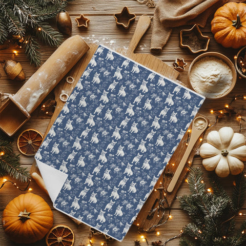 EKGJW toalla para platos bulldog chinoiserie azul, absorbente y práctica