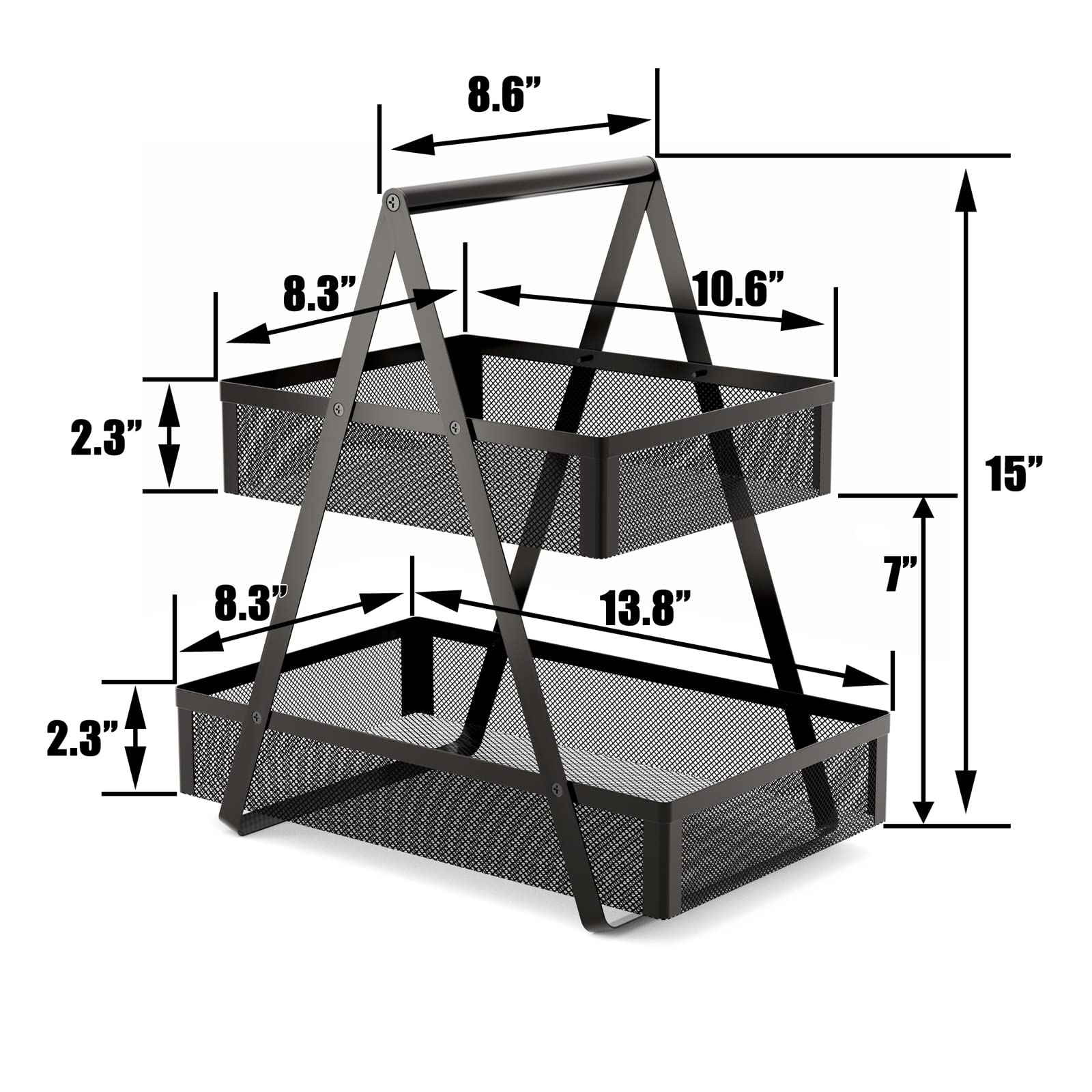 Diseño compacto EKNITEY de dos niveles facilita mover y limpiar.