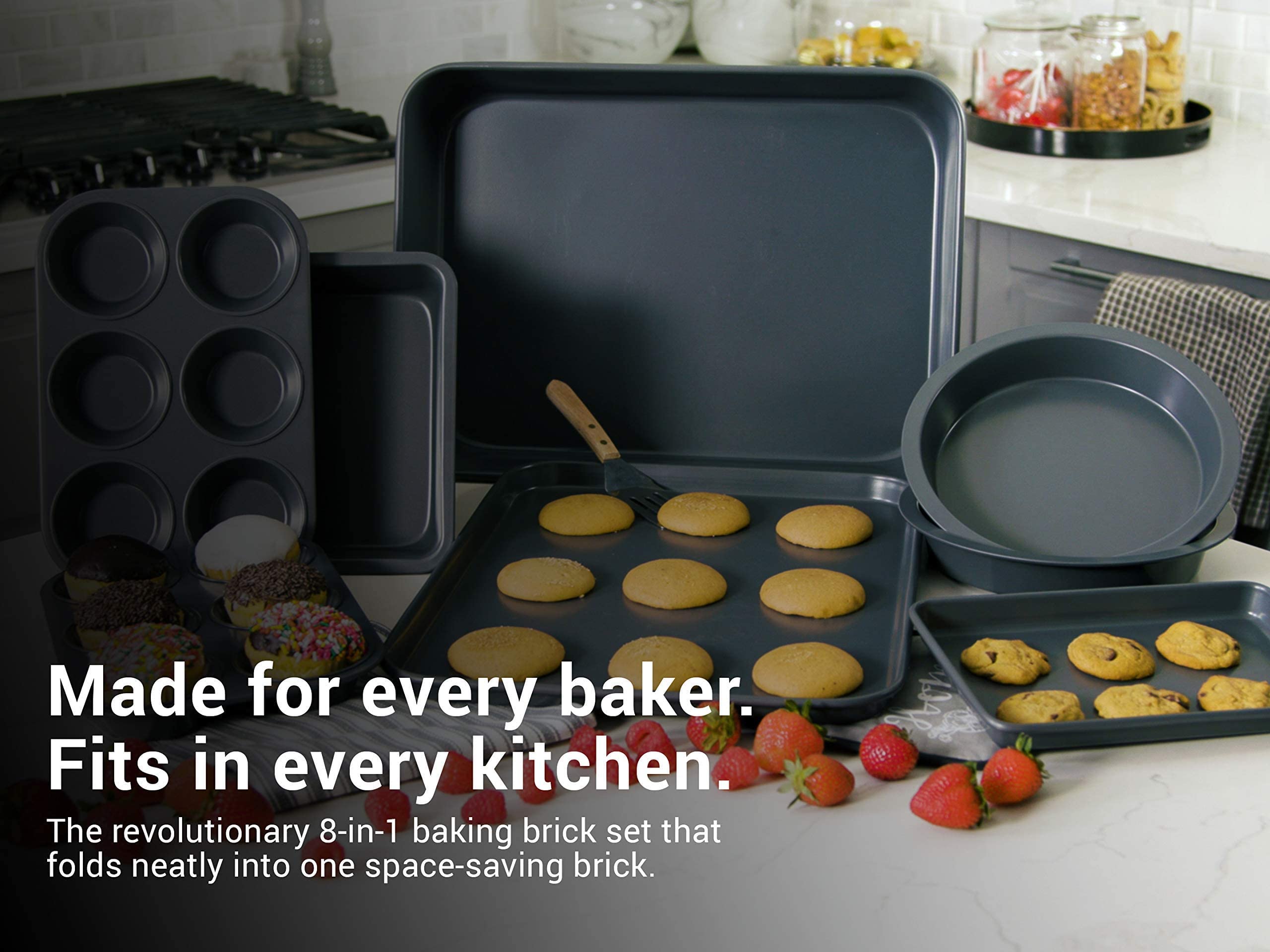 Elbee Home molde cuadrado 8 pulgadas para pasteles