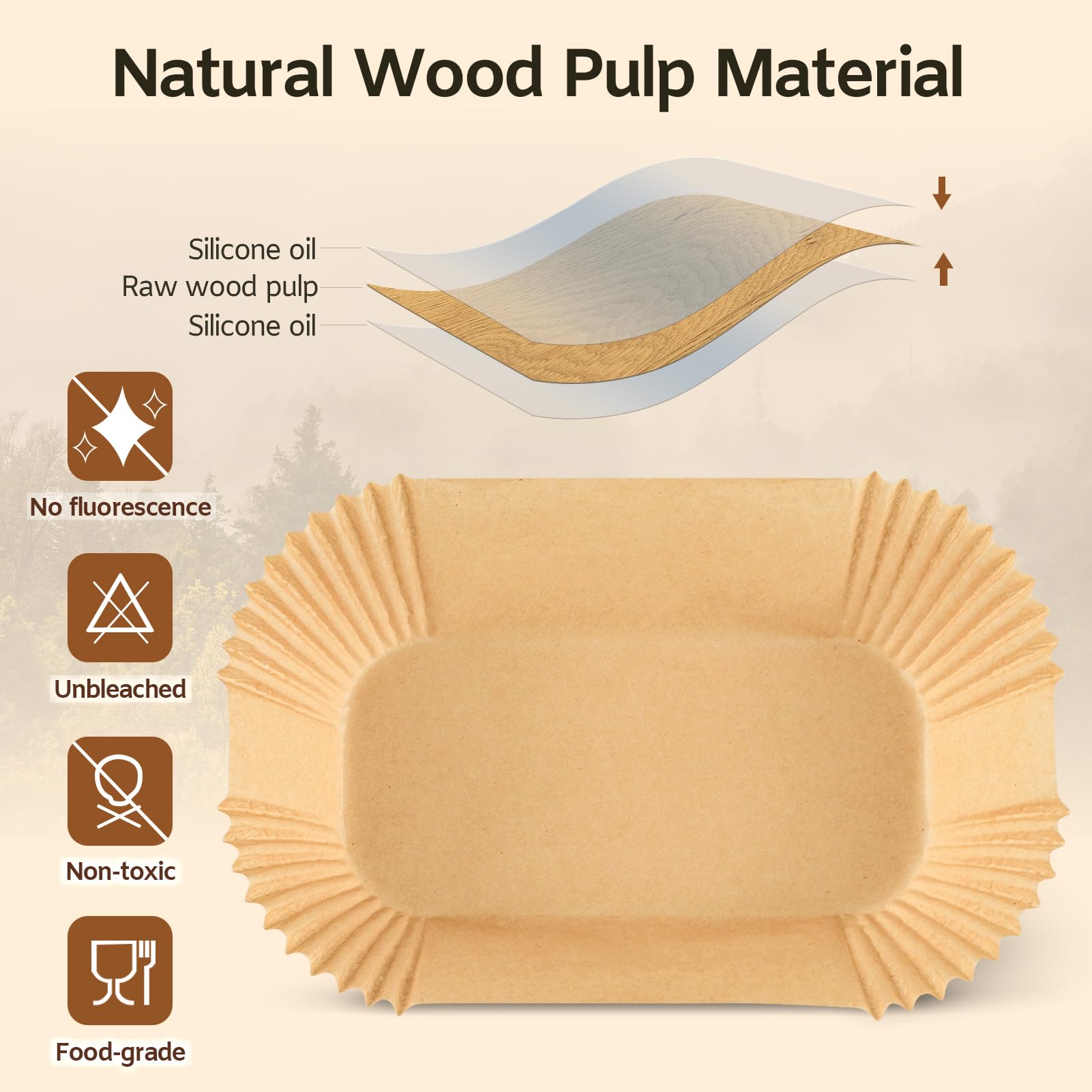 Eleayur pergamino para hornear pan 9x5 resistente y práctico
