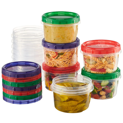 ELEGANT DISPOSABLES Contenedores de 16 onzas transparentes para almacenamiento eficiente.