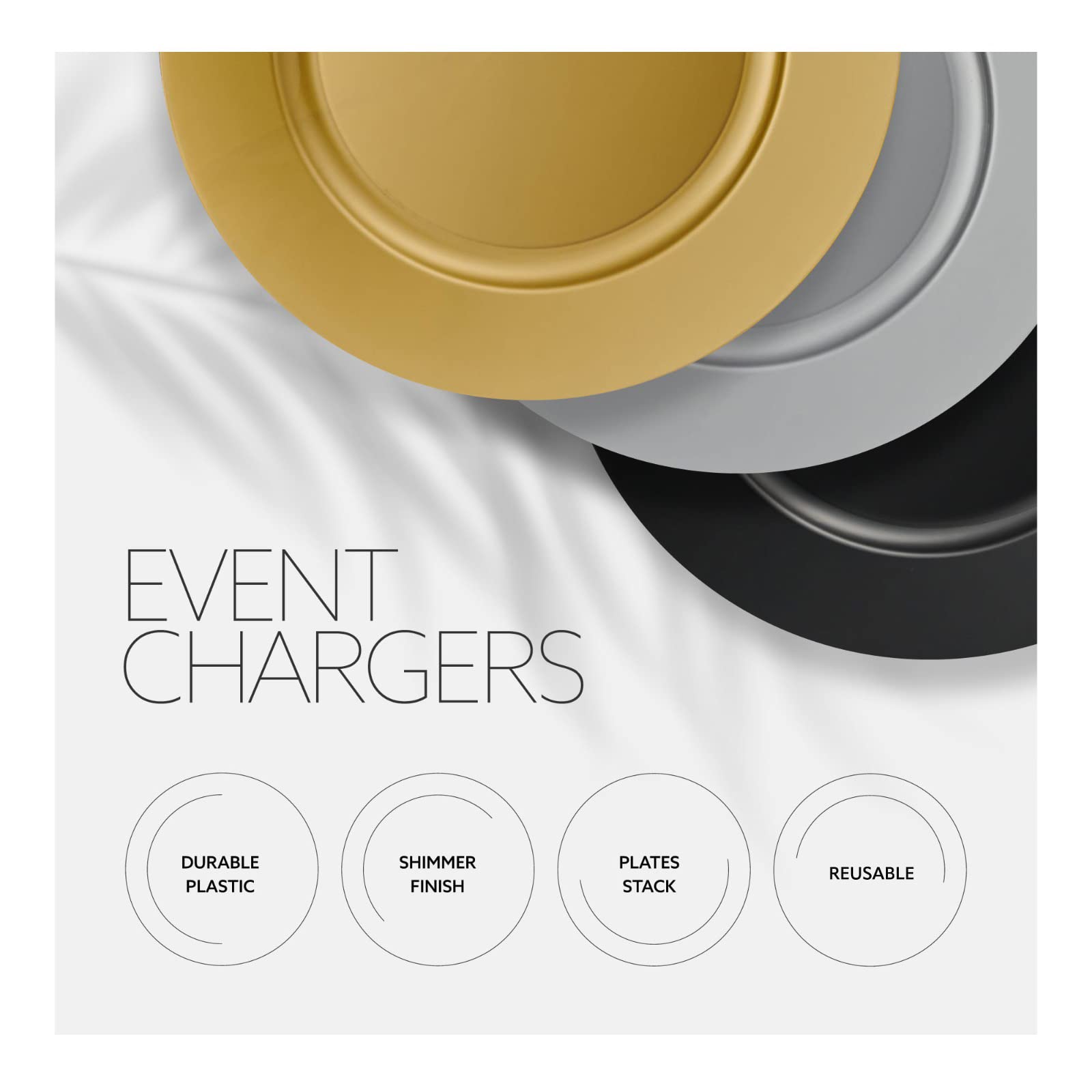 ELEGANT DISPOSABLES, fácil limpieza para fiestas y eventos.