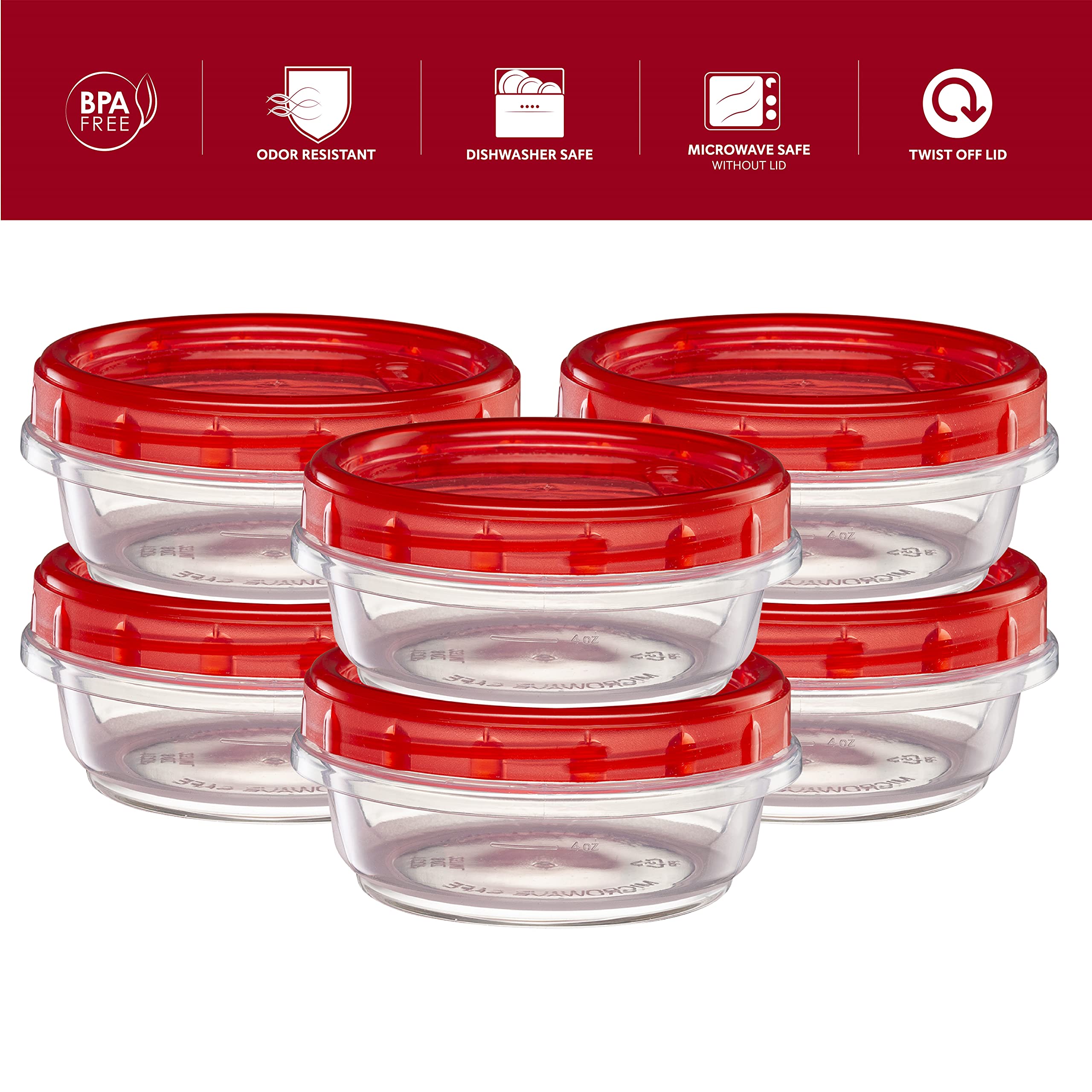 Base transparente de ELEGANT DISPOSABLES facilita identificar ingredientes