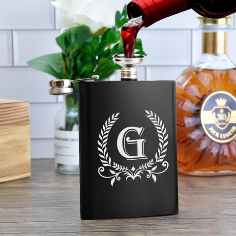 ElegantPark frasco de licor portatil con capacidad 8 oz, ideal para llevar.