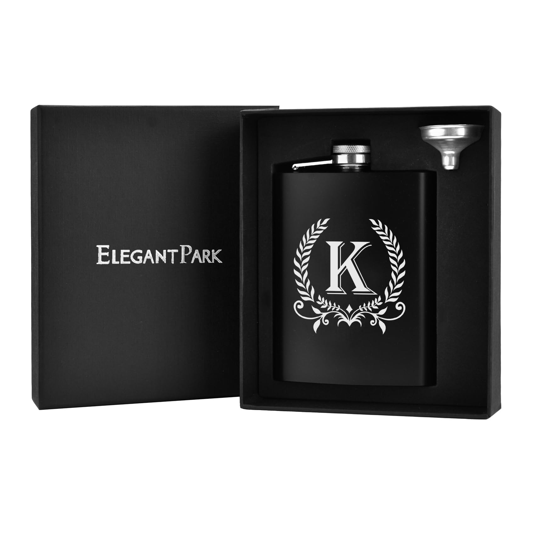 Frasco para licor ElegantPark con empaque individual, listo para regalo.