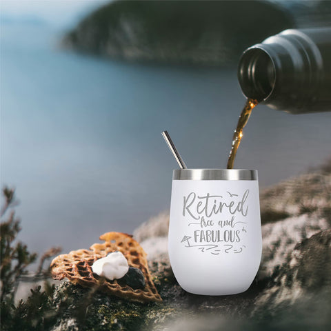 Vaso termico con grabado de jubilación, regalo memorable de ELEGANTPARK.