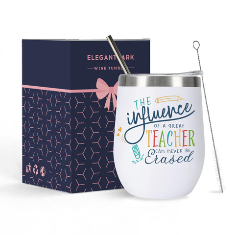 Vaso térmico ElegantPark con diseño educativo, ideal para regalar a docentes.
