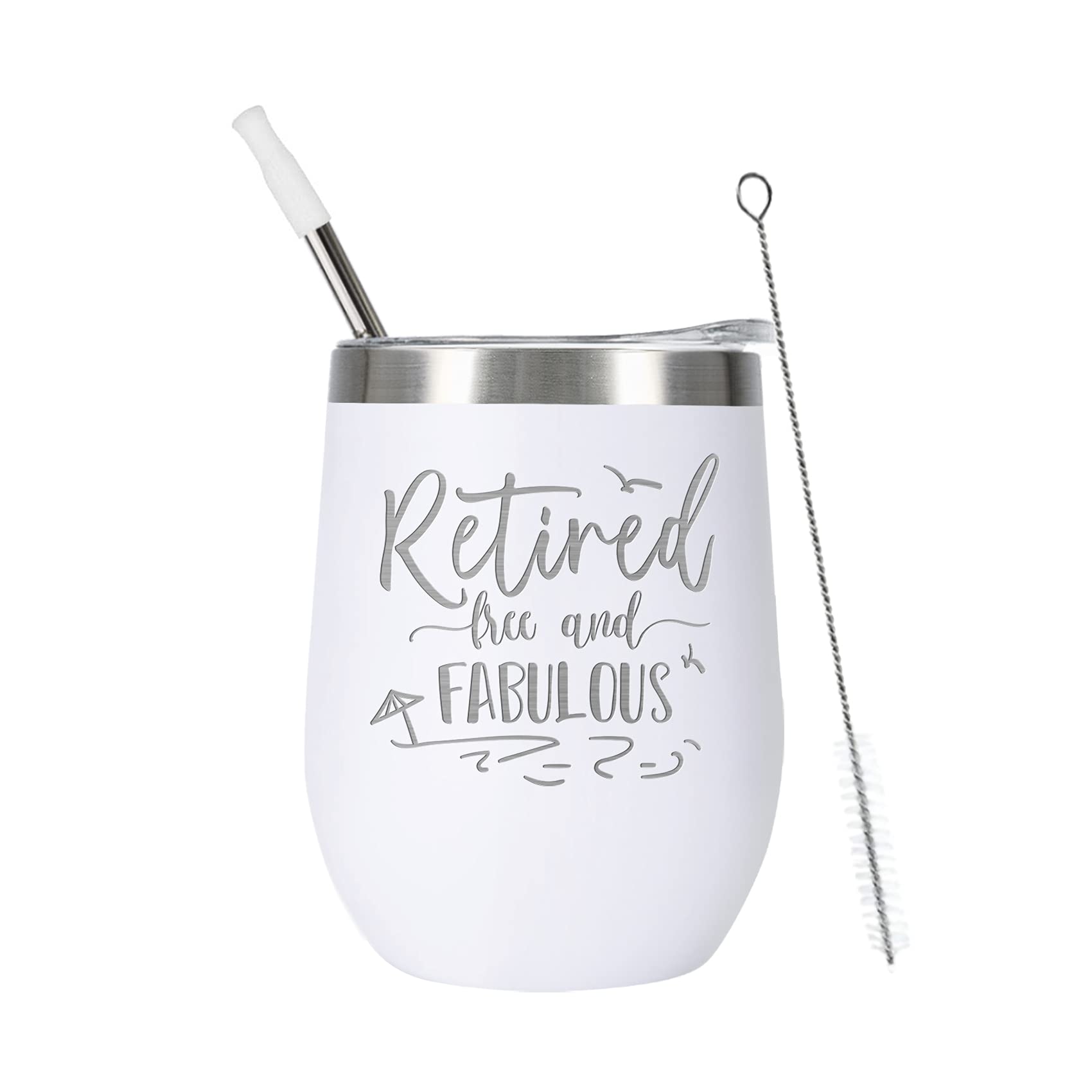 Vaso termico con grabado Retirado Feliz de ELEGANTPARK para homenajear logros.