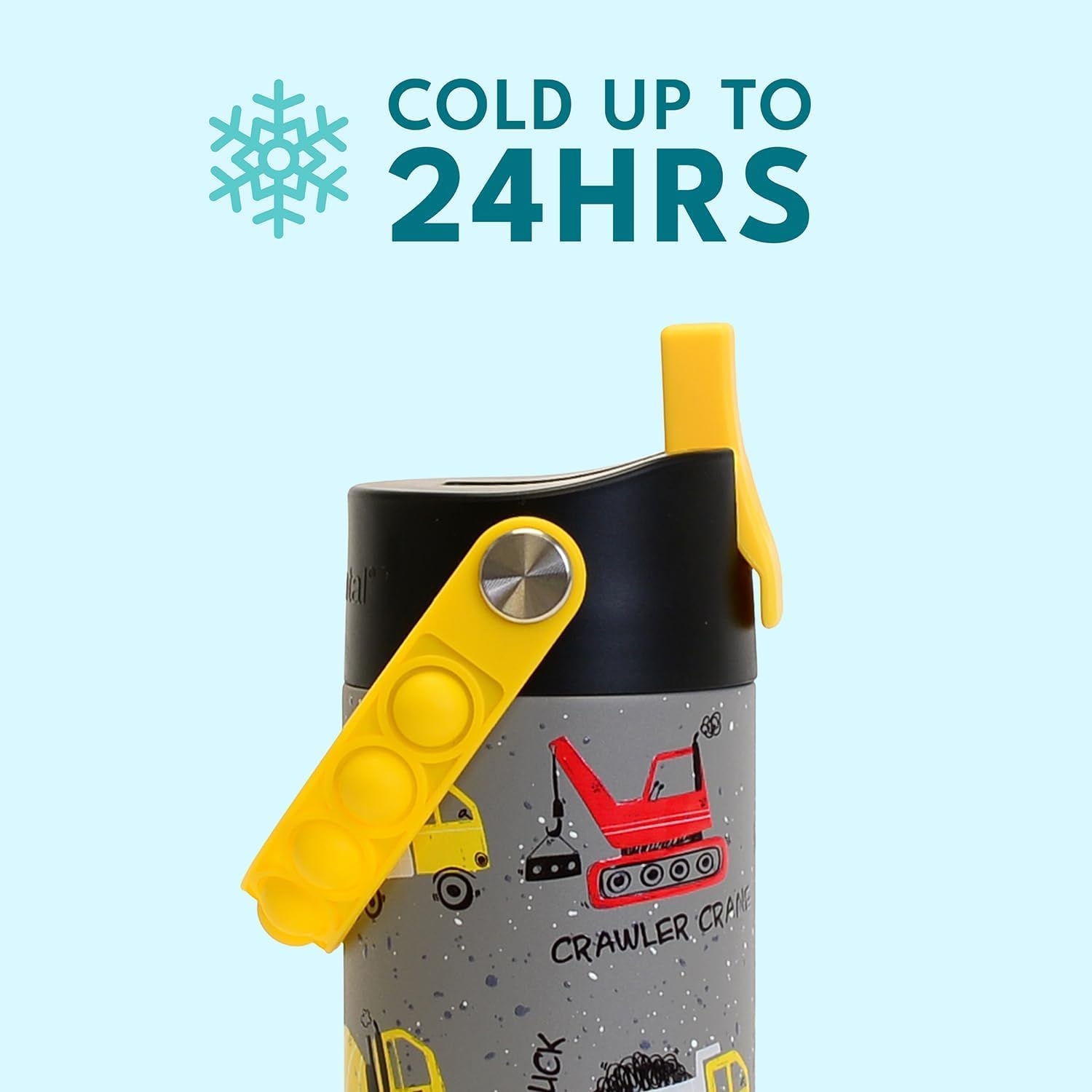 Asa Pop-It Elemental para llevar o enganchar la botella.