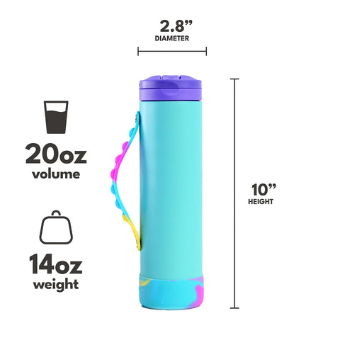 Capacidad de 590 ml para toda la jornada escolar