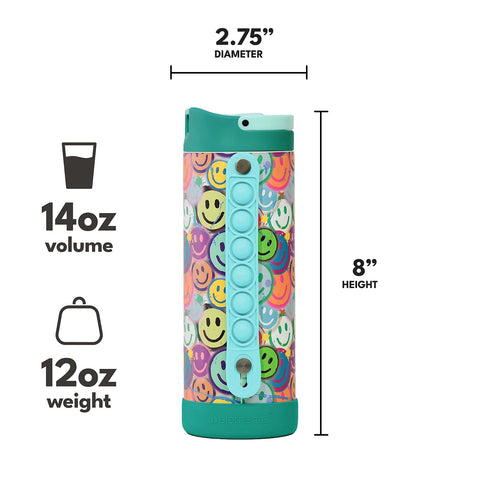 Ideal para clase, deporte y transporte diario con la botella Elemental Iconic.