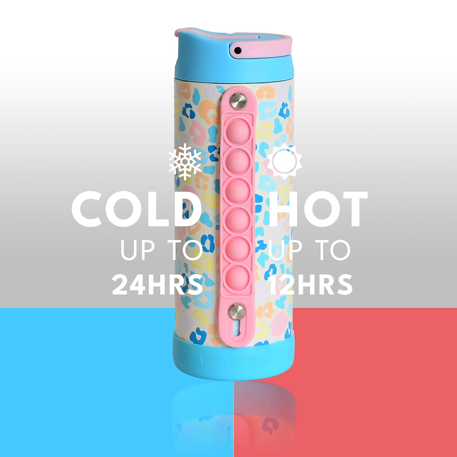Diseño en pastel Leopardo de Elemental Iconic para uso diario con estilo.