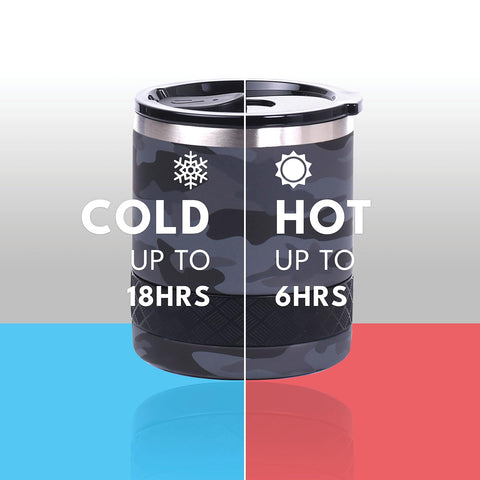 Vaso con pared triple de acero inoxidable mantiene temperatura por más tiempo