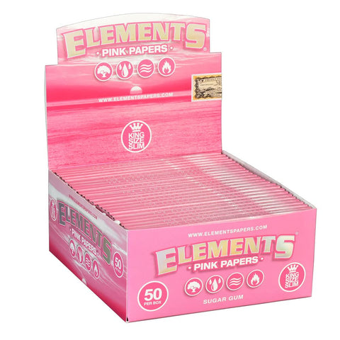 Papel rosado Elements tamaño grande en exhibición, fácil de reabastecer estanterías.