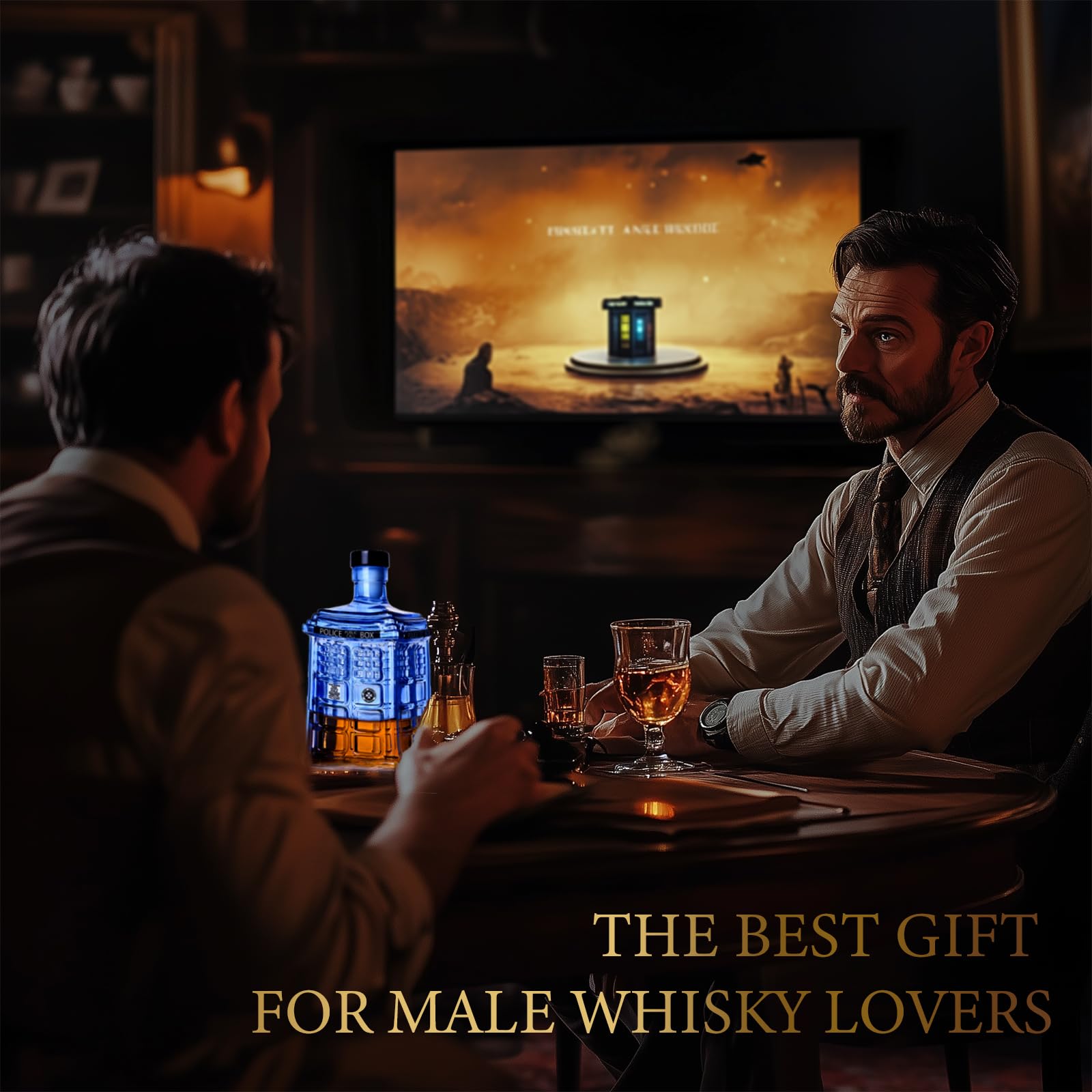 ELERGIFTS uso diario decanter whisky: ideal para servir whisky en casa con estilo