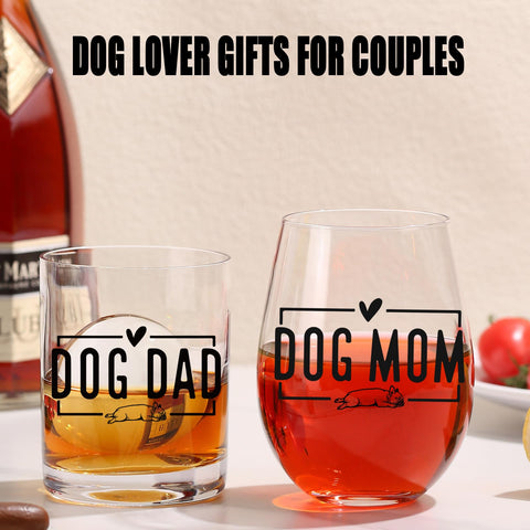 Copa ELERGIFTS de whisky Bulldog papá, líneas limpias para cenas en pareja.
