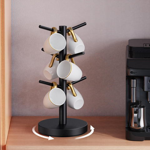 Elerator Arbol Porta-Tazas con base giratoria 360°, estable en cualquier encimera