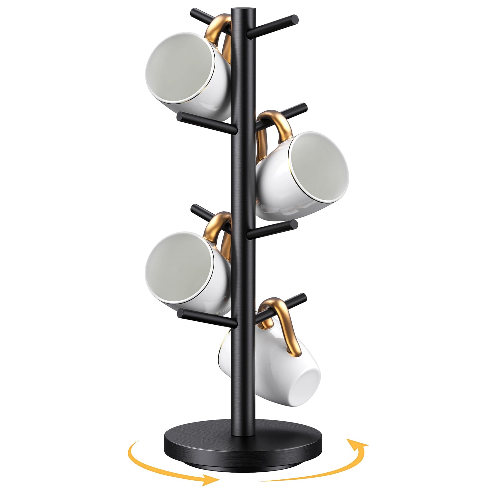 Elerator base doble estable para soporte seguro incluso con varias tazas.