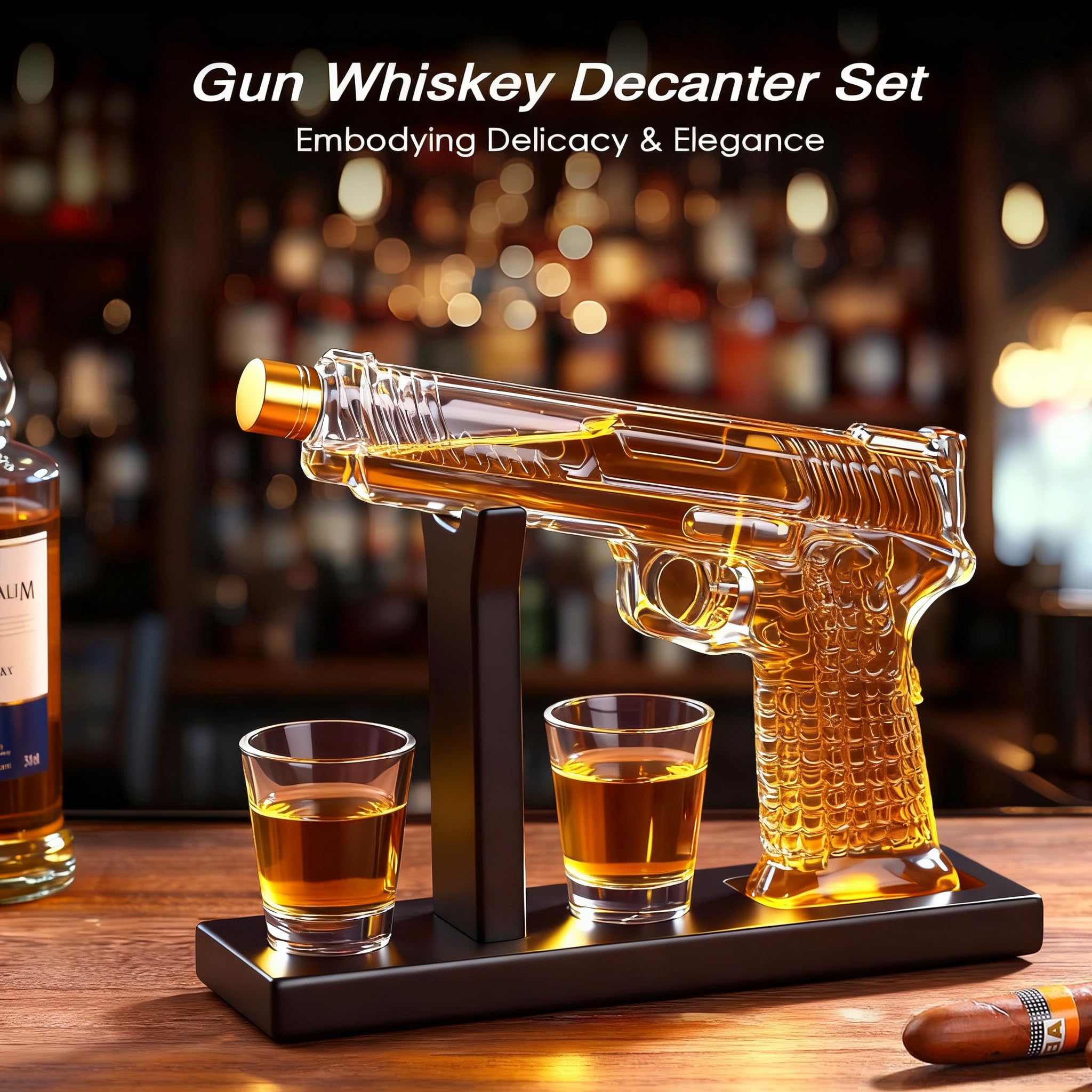 ELERGIFTS copas whisky dos onzas, juego completo para degustaciones.