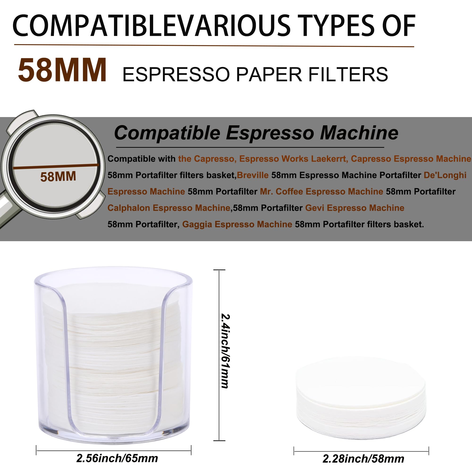 ELESTAB soporte de almacenamiento para filtros espresso mantiene orden en la cocina.