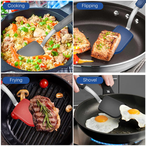 Uso multifuncional: voltear, freír y cocinar con Elesunory