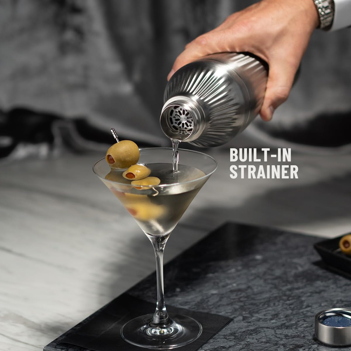 Elevated Craft Diamond Edition coctelera 28oz, aislamiento doble para bebidas bien frías.
