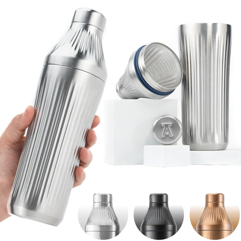 Elevated Craft Diamond Edition coctelera 28oz, cierre giro para evitar derrames.